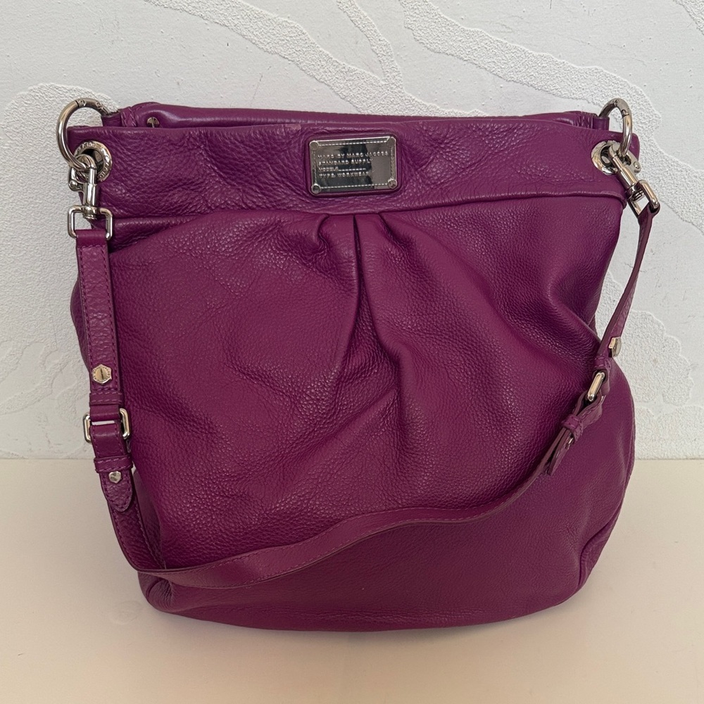 Vintage Marc by Marc Jacob's Magenta Leather 2 Way Shoulder Bag Wristlet